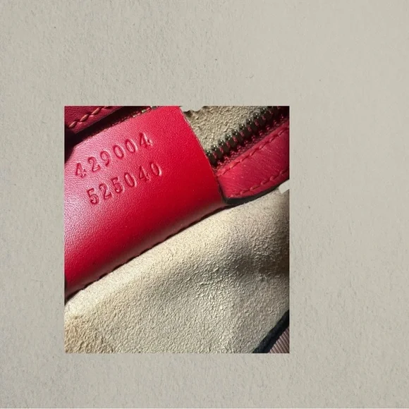 Gucci x GucciGhost Red Leather Diamond GG Large Messenger Bag Pouch 429004 - Picture 6 of 7